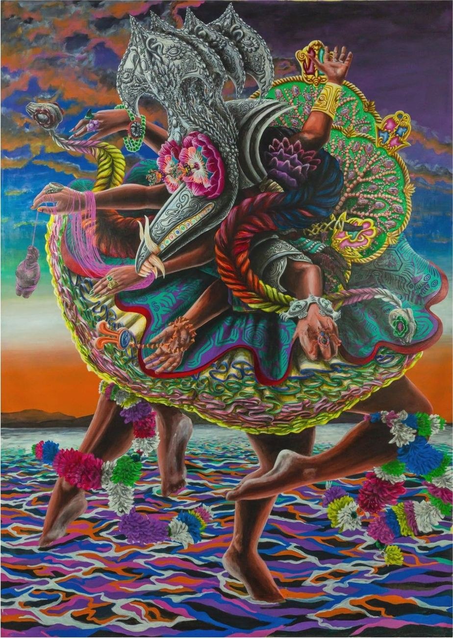 Danzante Marina, pintura acrílica