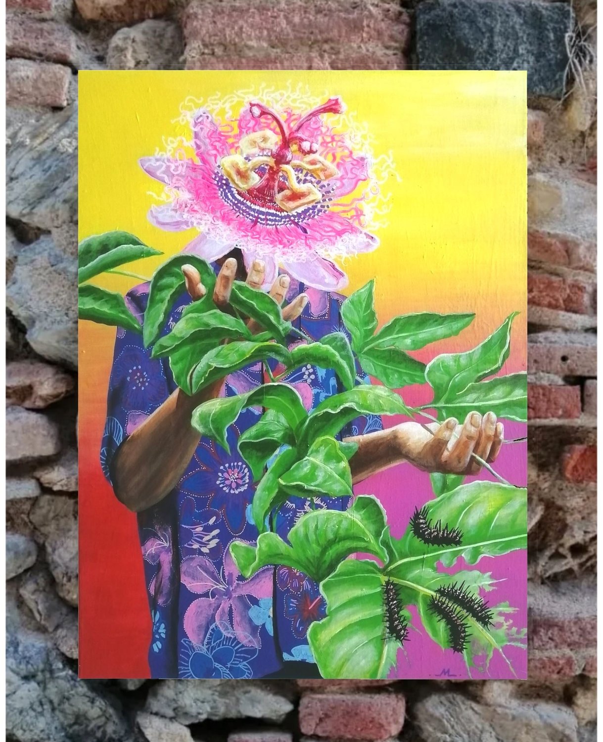 Convivencia, pintura acrílica
